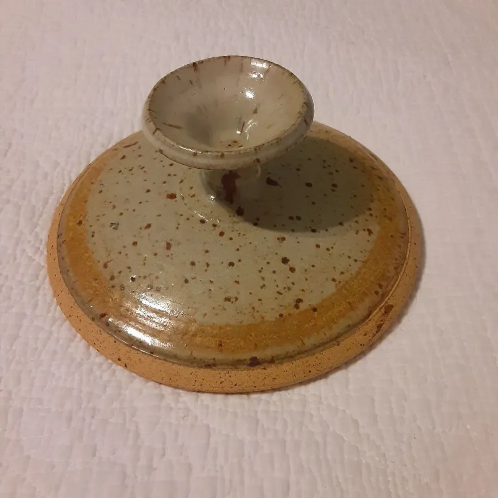 Vintage RARE Jim Cantrell Signed 1970s Pedastal Lid Casserole